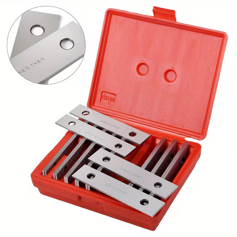 Thin parallel bar set, 10 pairs of parallel blocks, 0.0005 inch accuracy, for lathe and milling