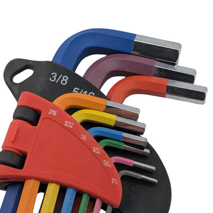 27pcs Long Allen Wrenches Sets with Ball End, SAE Metric Torx Allen Key Set with T-Handle Hex