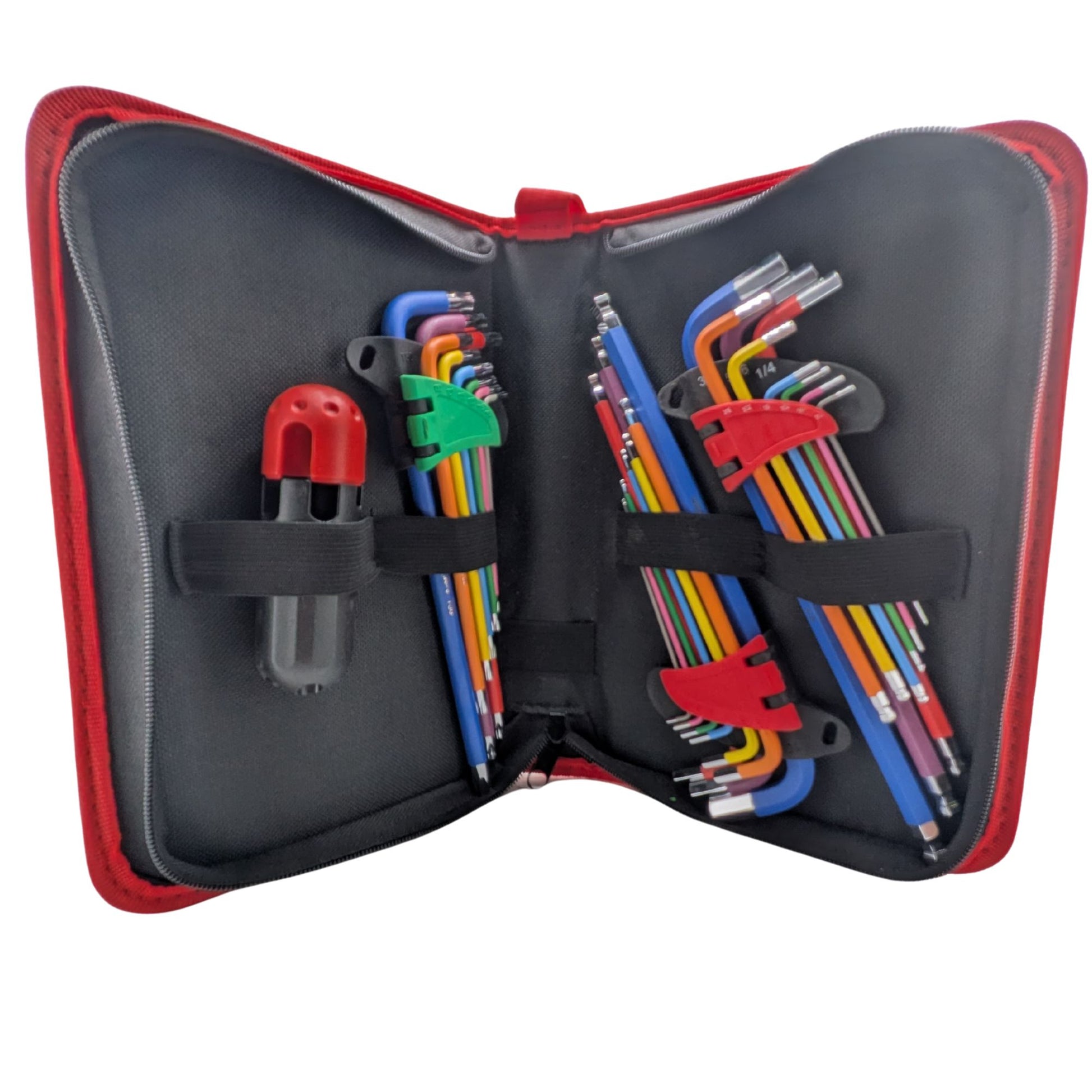 27pcs Long Allen Wrenches Sets with Ball End, SAE Metric Torx Allen Key Set with T-Handle Hex