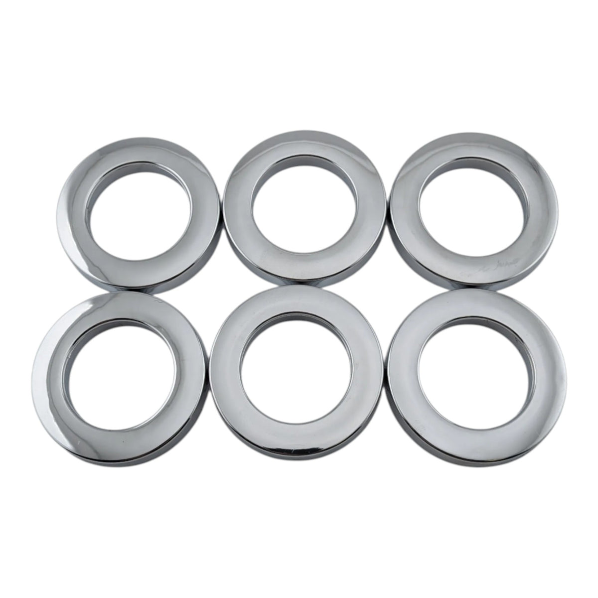 6 pack chrome plastic basin tap base rings with seal