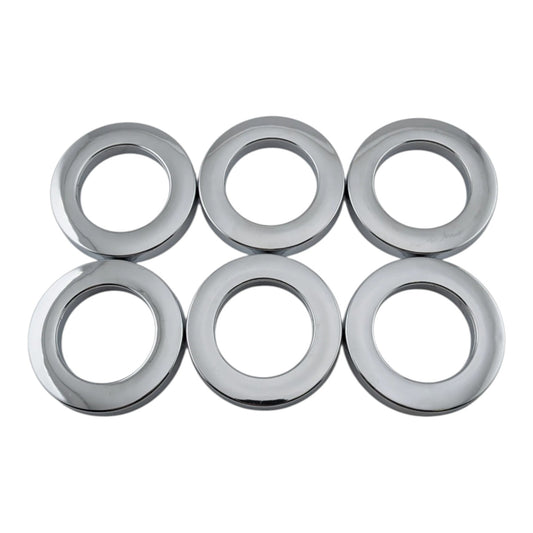 6 pack chrome plastic basin tap base rings with seal