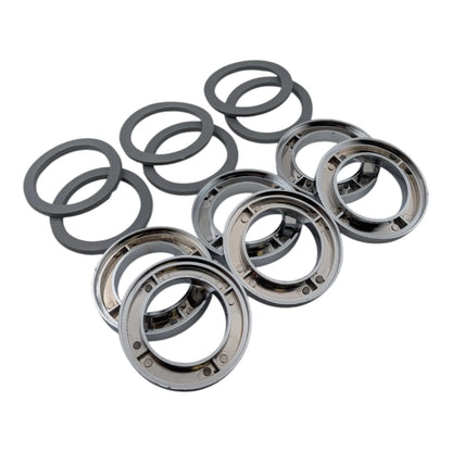 6 pack chrome plastic basin tap base rings with seal