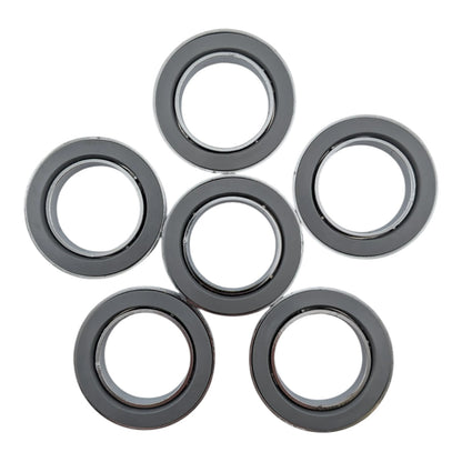 6 pack chrome plastic basin tap base rings with seal
