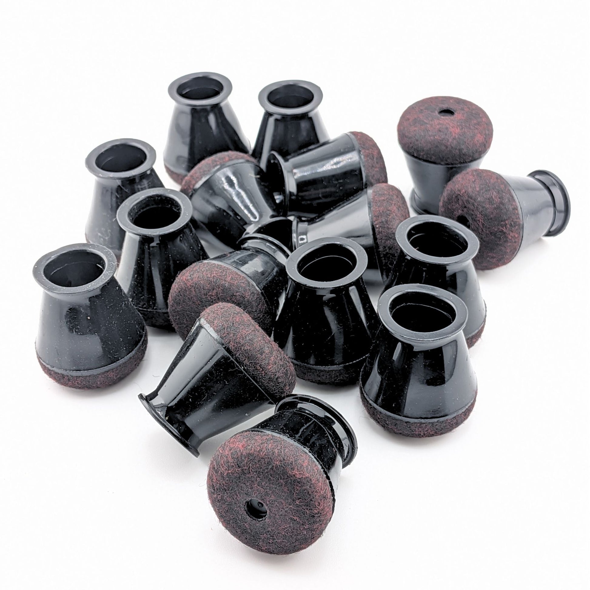 16 Pcs Chair Leg Floor Protectors Black Silicone Chair Leg Feet Covers Caps for 15-20mm Legs