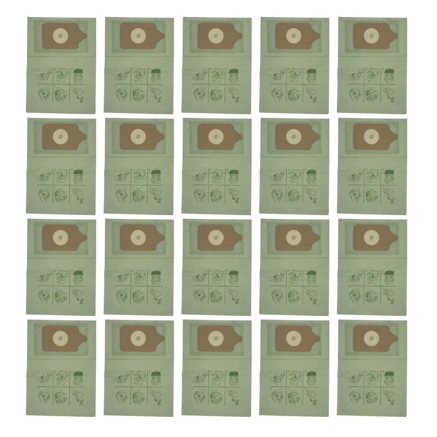 20 Pack Vacuum Bags for Henry Hoover, Hetty & Numatic HVR200, NV200, NV225