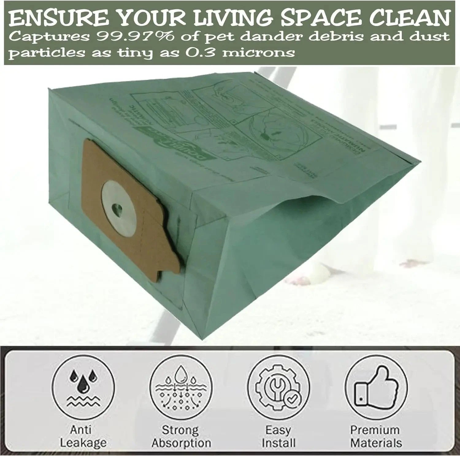 20 Pack Vacuum Bags for Henry Hoover, Hetty & Numatic HVR200, NV200, NV225