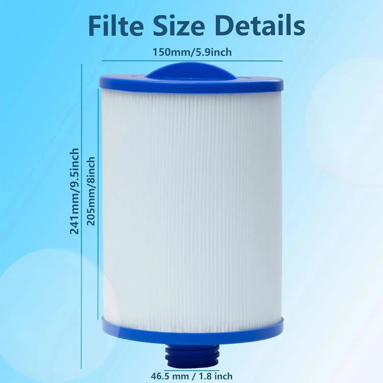 Hot Tub Spa Filter Cartridges PWW50P3 Compatible with Pleatco Unicel 6CH-940