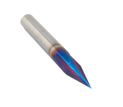 30° VGroove 4 Flute Router Bit 1/4" Shank TiAlN-Coated Carbide for CNC Engraving