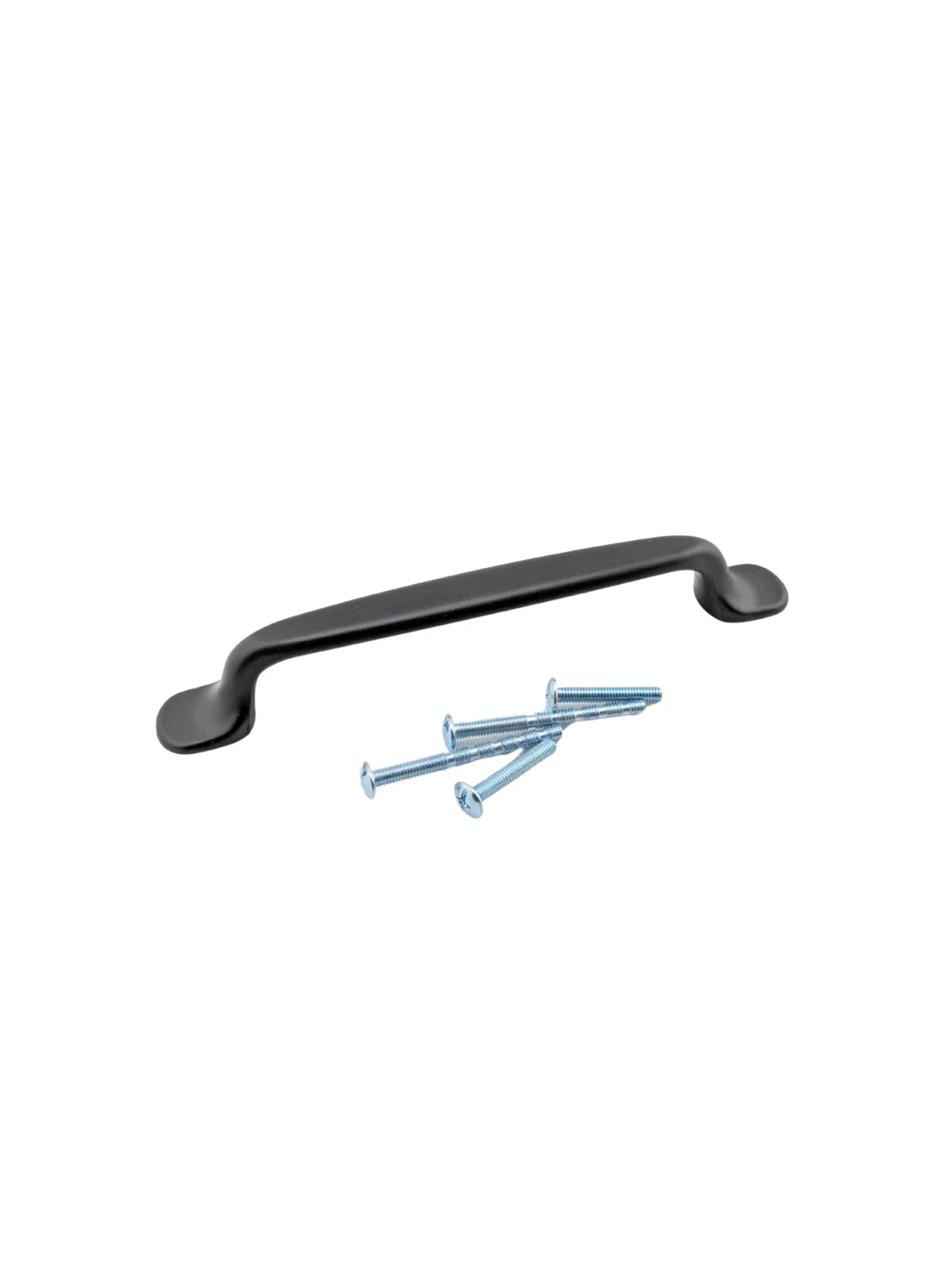 Matte Black Kitchen Cabinet Drawer Pull Handles 128mm Hole Centres & Bolts