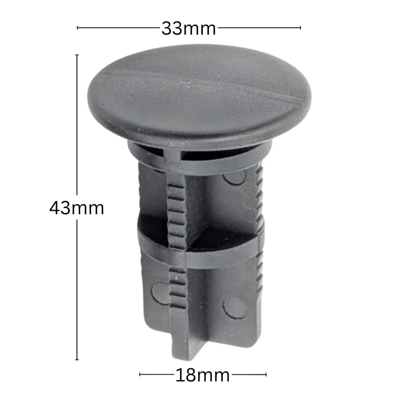 2pcs Wheelie Bin Lid Hinge Pins 43x18mm for Otto/ESE (New Type) 240 Litre Bins