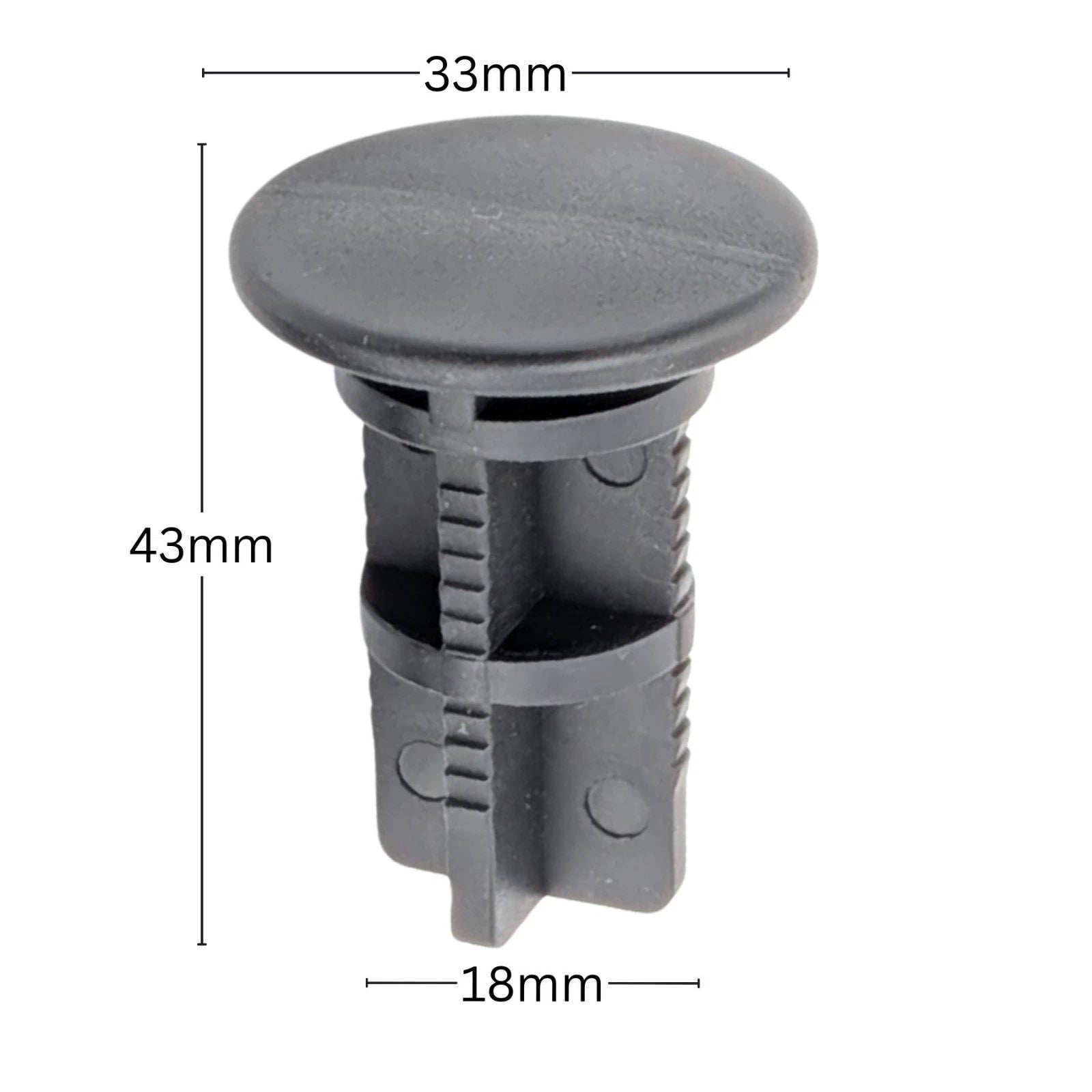 2pcs Wheelie Bin Lid Hinge Pins 43x18mm for Otto/ESE (New Type) 240 Litre Bins