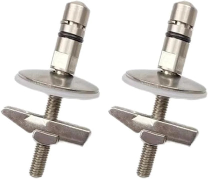 2x Toilet Seat Fixing Hinge Lid Brackets for HARO & LUVETT Stainless M6 x 71.5mm