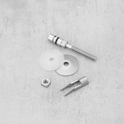 2x Toilet Seat Fixing Hinge Lid Brackets for HARO & LUVETT Stainless M6 x 71.5mm