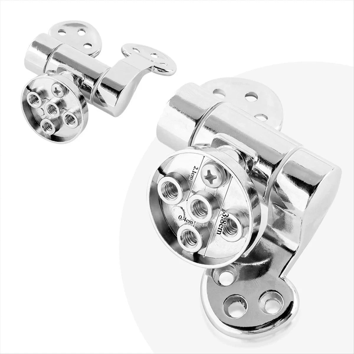 2pcs Replacement Toilet Seat & Lid Soft Close Hinges & Fittings for Most Seats