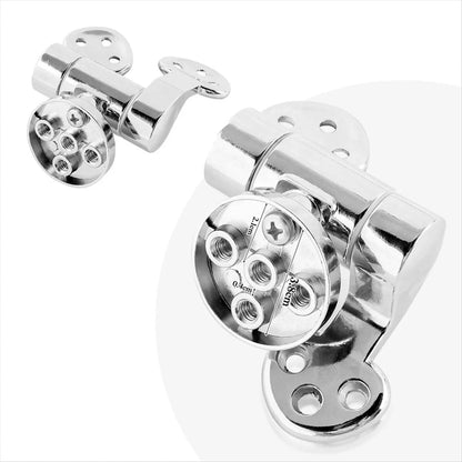 2pcs Replacement Toilet Seat & Lid Soft Close Hinges & Fittings for Most Seats