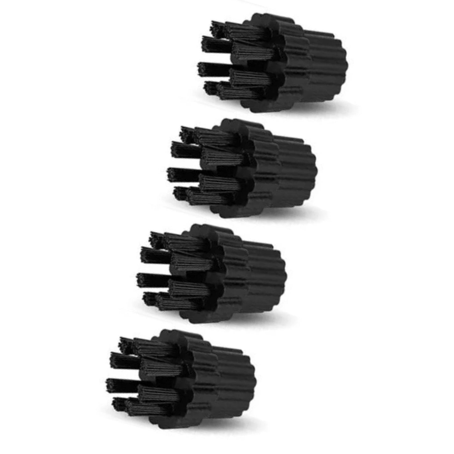 4pcs Replacement Nylon Brushes with M8 Thread for H2O X5 Steam Cleaning Mop