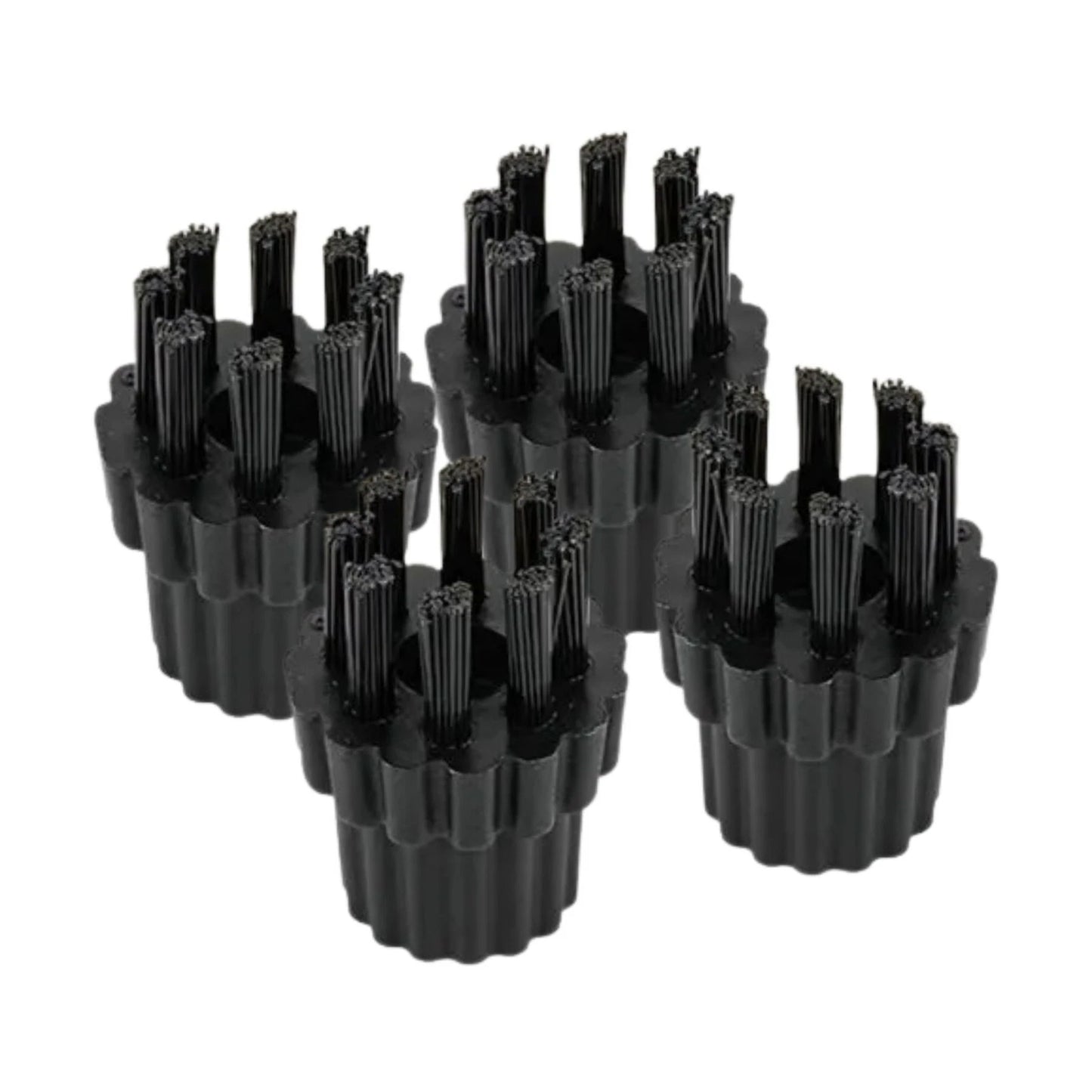 4pcs Replacement Nylon Brushes with M8 Thread for H2O X5 Steam Cleaning Mop