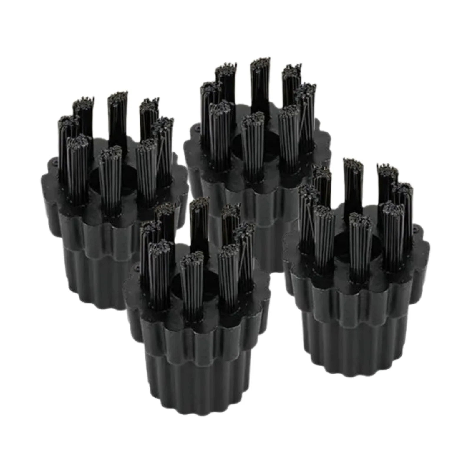 4pcs Replacement Nylon Brushes with M8 Thread for H2O X5 Steam Cleaning Mop