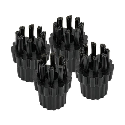 4pcs Replacement Nylon Brushes with M8 Thread for H2O X5 Steam Cleaning Mop