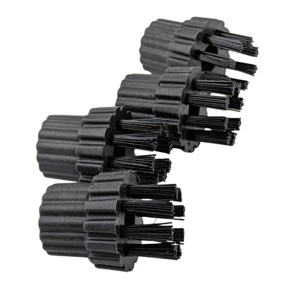 4pcs Replacement Nylon Brushes with M8 Thread for H2O X5 Steam Cleaning Mop