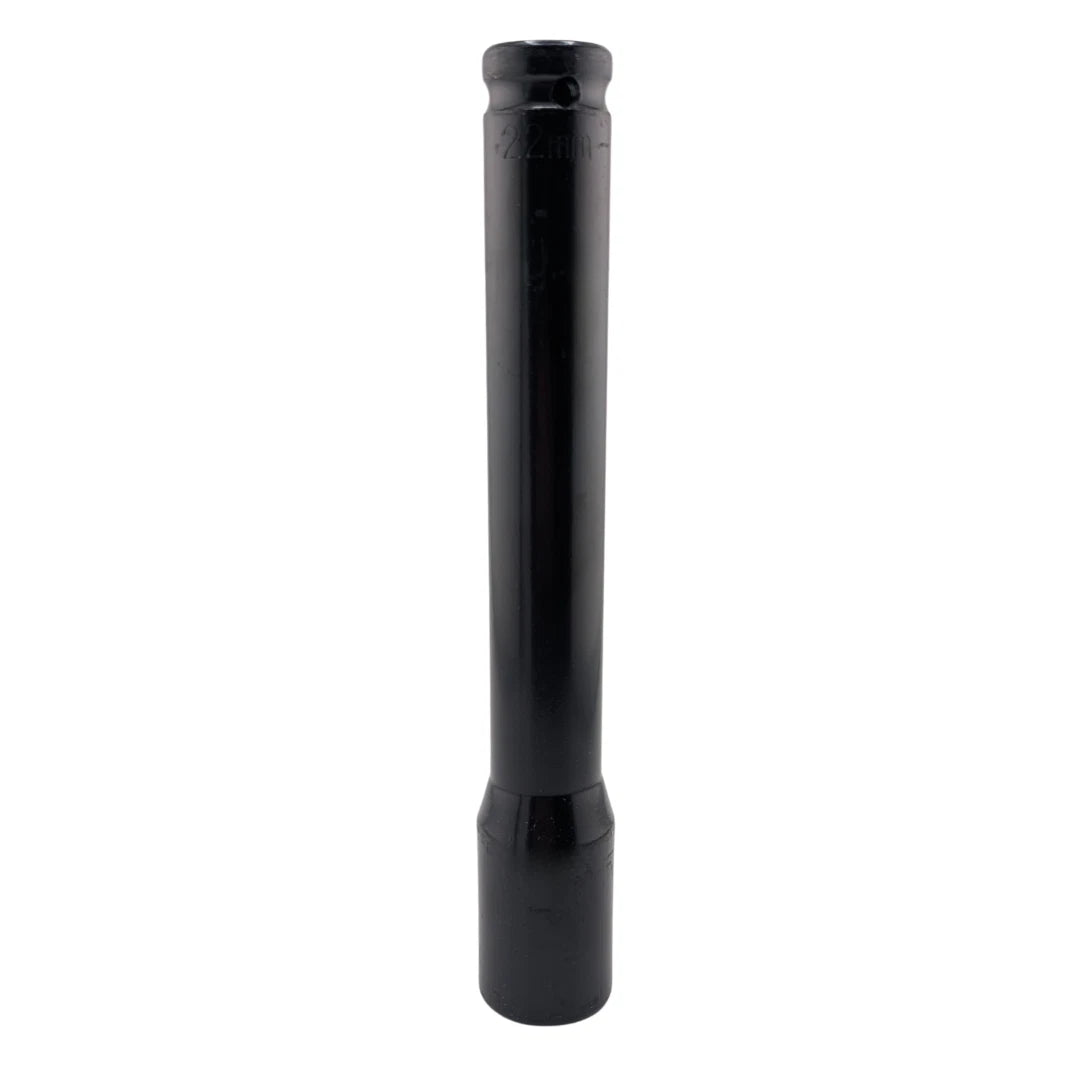 Deep 20cm Long Impact Socket with 1/2" Drive CR-V Steel 22mm