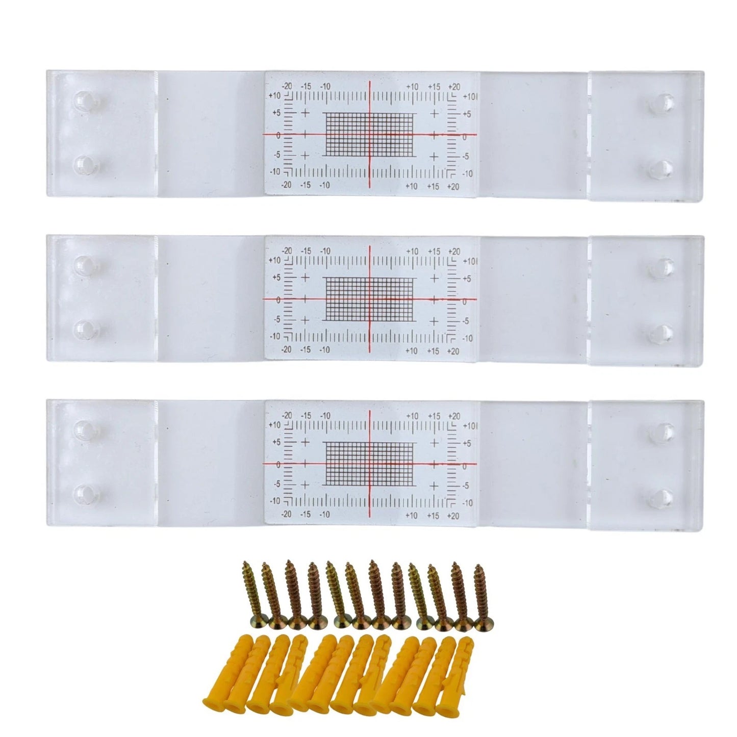 3 Pack of Tell Tale Wall Crack Monitor Devices Movement Measure Observation Tools