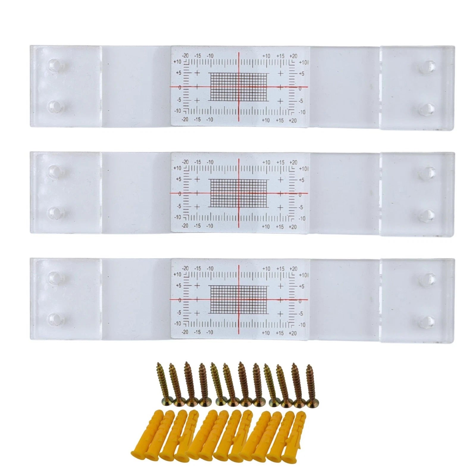 3 Pack of Tell Tale Wall Crack Monitor Devices Movement Measure Observation Tools