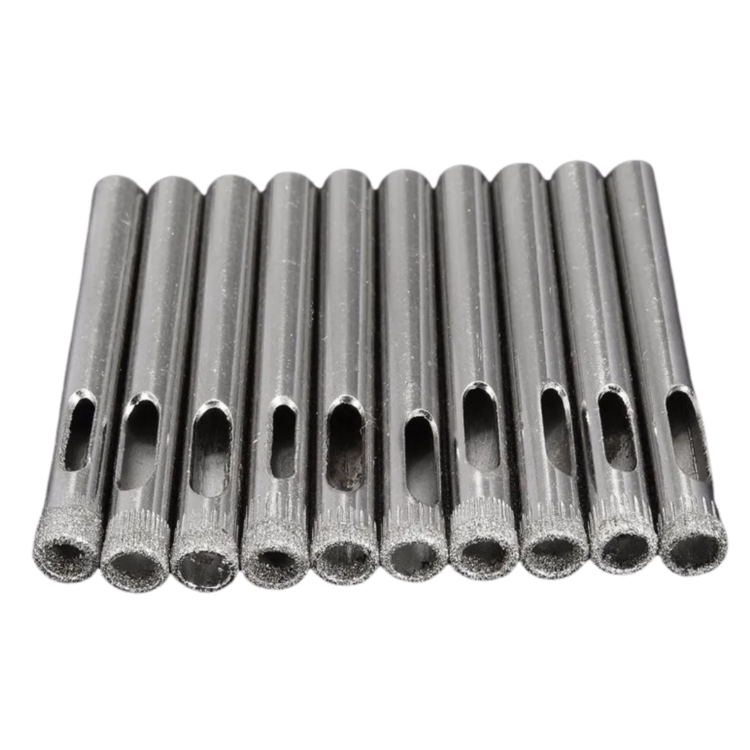 10PCS 7mm Diamond Coated Hole Saw Drill Bits for Glass Ceramic Tile Marble Rock