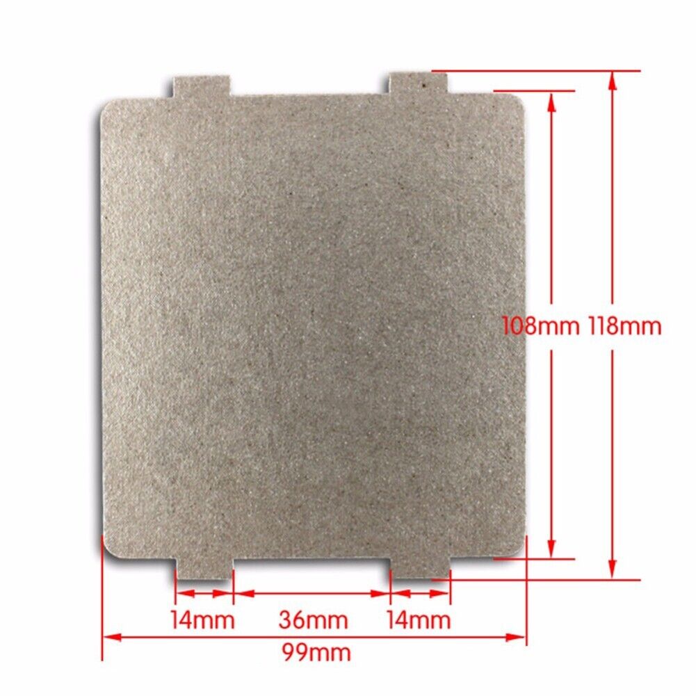 5X Microwave Oven Mica Plate Sheet Replacement Waveguide Covers 108/118 × 99mm