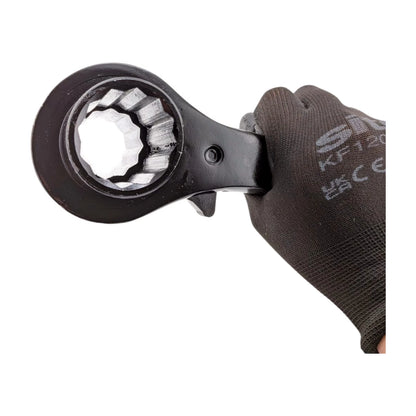 30 x 36mm Hexagon Scaffold Podger Ratchet Spanner Ratcheting Socket Wrench Tool