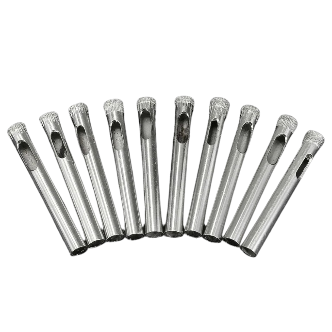 10PCS 7mm Diamond Coated Hole Saw Drill Bits for Glass Ceramic Tile Marble Rock