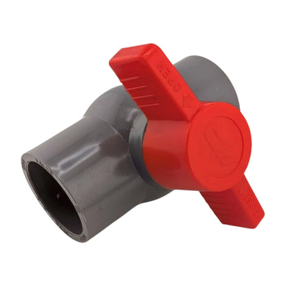 40mm Grey PVC Ball Valve, Slip Connection Pipe Isolation Valve for Water Supply