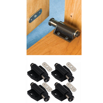 4X Magnetic Push to Open Cabinet Cupboard Door Latch Dampers with Soft Close