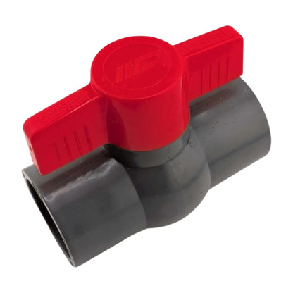 40mm Grey PVC Ball Valve, Slip Connection Pipe Isolation Valve for Water Supply
