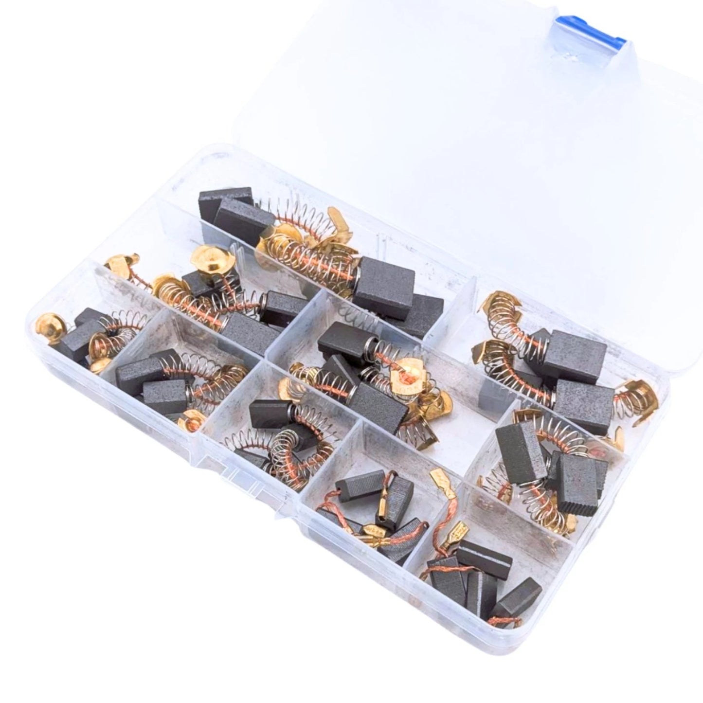 40pcs 10 Sizes Power Tools Motor Carbon Brushes Kit - Drills, Saws, Grinders etc