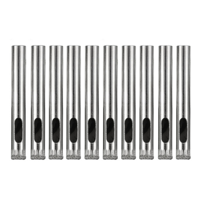 10PCS 7mm Diamond Coated Hole Saw Drill Bits for Glass Ceramic Tile Marble Rock