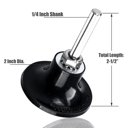 15pcs 50mm Flap Disc Kit Quick Change Sanding Wheels 40/60/80 Grit with Holder