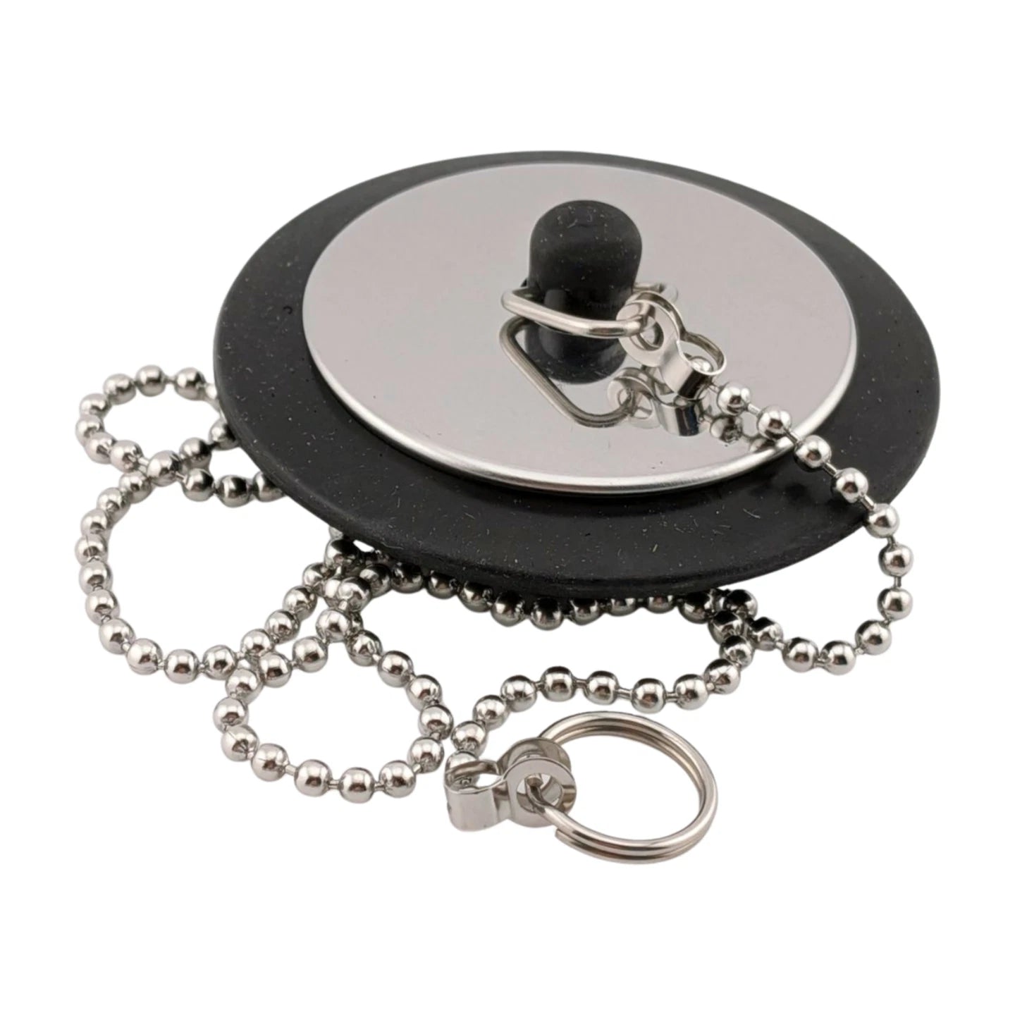 3pcs Drain Stopper 43mm Universal Bath Plug with Ball Chain and Hanging Ring