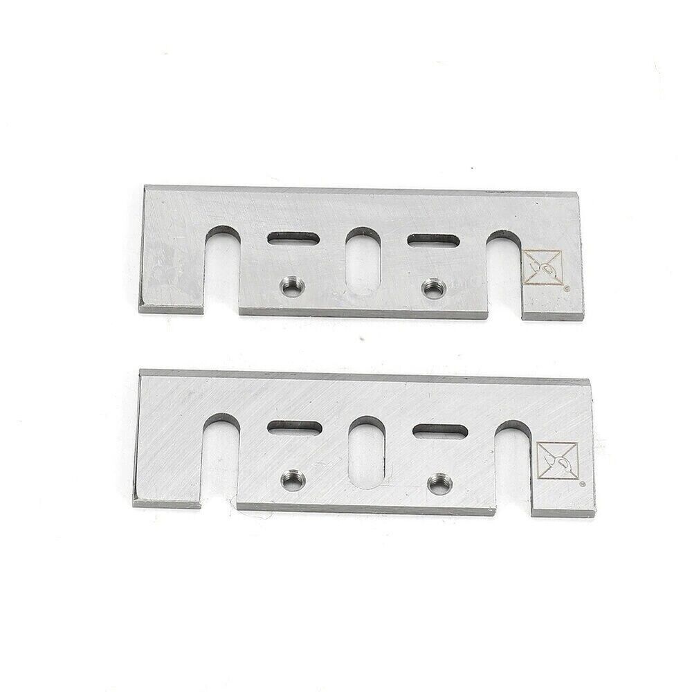 2x HSS Planer Blades/Knifes Slotted Blades for Makita DKP180 & M102-82mm