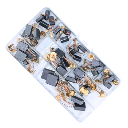 40pcs 10 Sizes Power Tools Motor Carbon Brushes Kit - Drills, Saws, Grinders etc