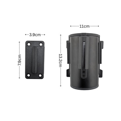 4.9m Wall Mounted Retractable NO ENTRY Barrier Belt Warehouse Factory Work Safe