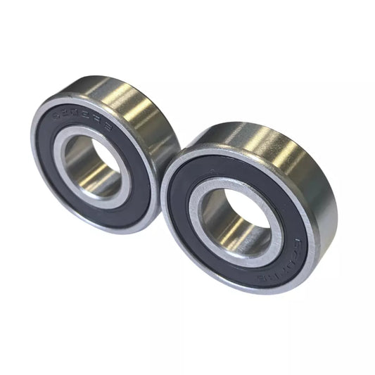 2pcs 6202RS Rubber Sealed Bearings - 15mm ID x 35mm OD x 11mm Width