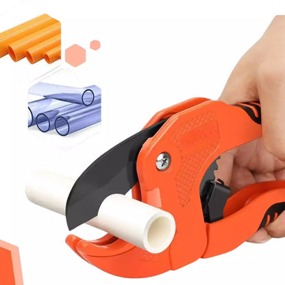 2x Ratcheting Pipe Cutters 42mm Diameter for PVC, PEX & PPR Plastic Pipe / Hoses