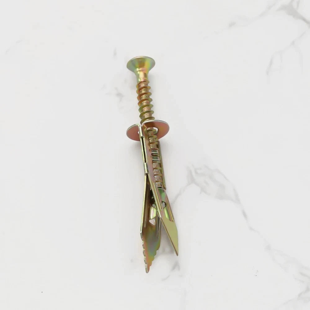 20 Sets Self-Drilling Anchors with Screws Set Drywall Anchor Expansion Dowels