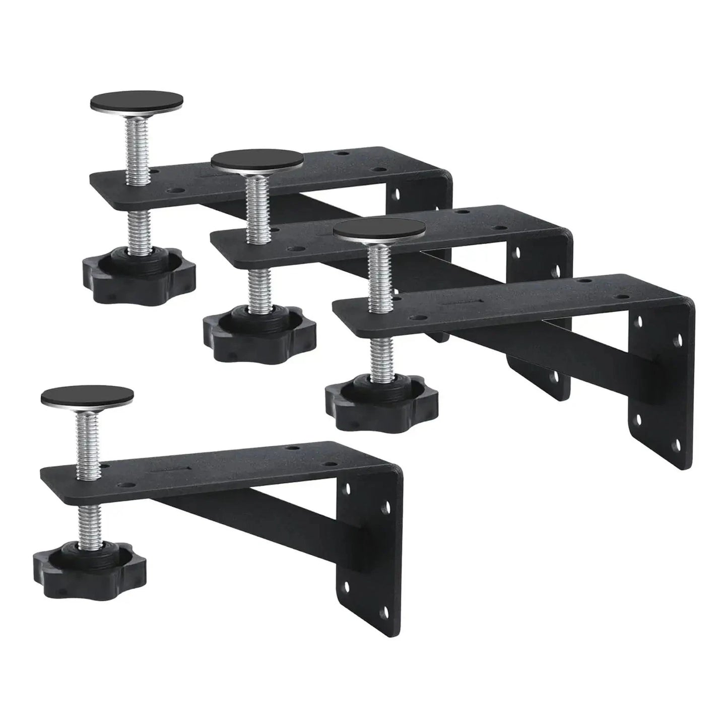 4pcs Heavy Duty Adjustable Undermount Sink Support Brackets Kit with Fixings