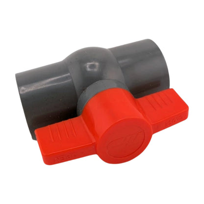 40mm Grey PVC Ball Valve, Slip Connection Pipe Isolation Valve for Water Supply
