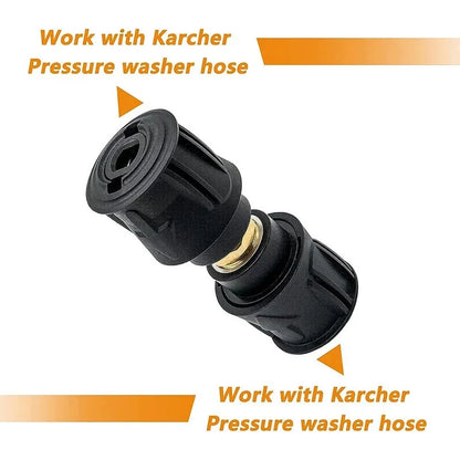 Pair M22 14mm Quick Connect Adapter for Karcher Pressure Washer Hose & Gun K2-K7