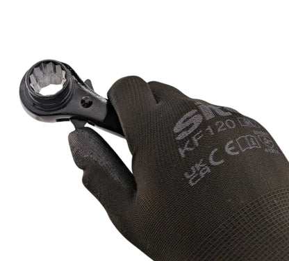 19 x 21mm Hexagon Scaffold Podger Ratchet Spanner Ratcheting Socket Wrench Tool