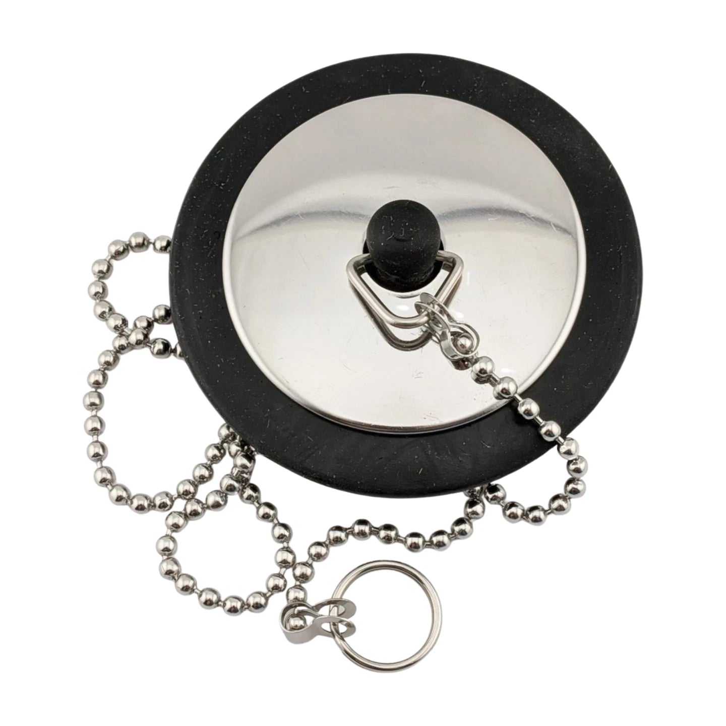 3pcs Drain Stopper 43mm Universal Bath Plug with Ball Chain and Hanging Ring