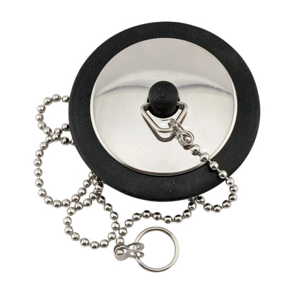 3pcs Drain Stopper 43mm Universal Bath Plug with Ball Chain and Hanging Ring